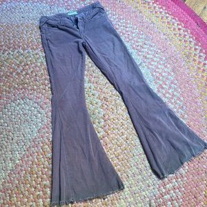 Khaki Corduroy Flares from Free People